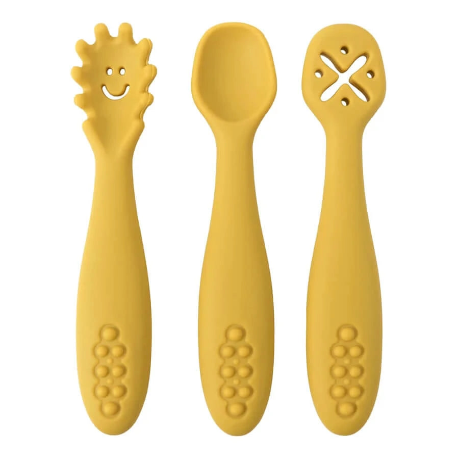 3PCS Silicone Spoon Fork