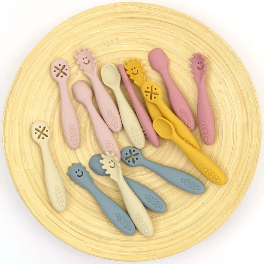 3PCS Silicone Spoon Fork