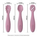 3PCS Silicone Spoon Fork